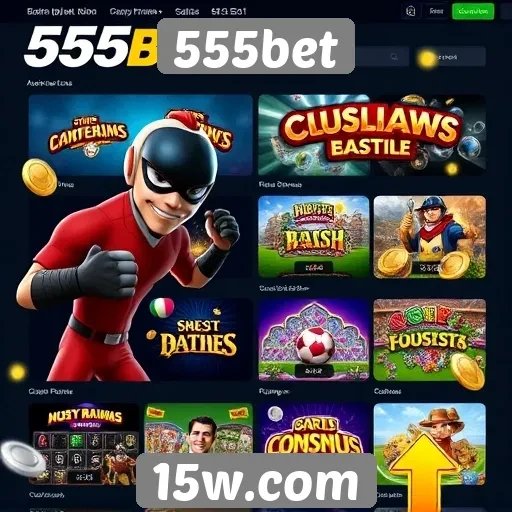 Exploração das opções de jogos no site 555bet